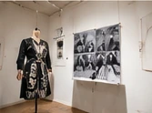 Conceptual museum garment installation