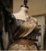 Conceptual fashion mannequin and textile styling